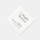 Modern minimaal | Nacht voor repetitie diner Servet (Hoek)