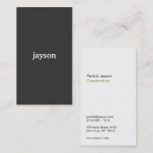 MODERN & MINIMAAL Nr. 5 Visitekaartje (Voorkant / Achterkant)