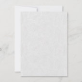 Modern Minimaal Oefendiner met Handgeschreven Teks Kaart (Achterkant)