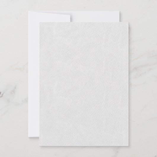 Modern Minimaal Oefendiner met Handgeschreven Teks Kaart (Achterkant)