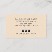 Modern Minimaal Professioneel Foto Visitekaartje (Achterkant)