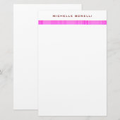 Modern Minimaal Professioneel Vrouwelijk Briefpapier (Voorkant / Achterkant)