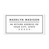 Modern minimaal retouradres zelfinktende stempel (Design)