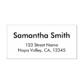 Modern minimaal retouradres  zelfinktende stempel (Design)