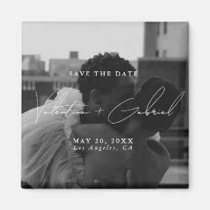 Modern Minimaal Save the Date Uitnodiging Magnet Magneet