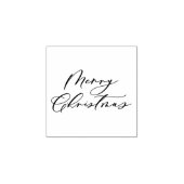 Modern minimaal script kerst 	rubberstempel (Afrduk)