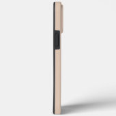 Modern minimaal, trendy beige eenvoudig monogram Case-Mate iPhone case (Achterkant / Rechts)