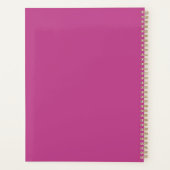 Modern minimaal Trendy Monogram Violet Paarse Planner (Achterkant)