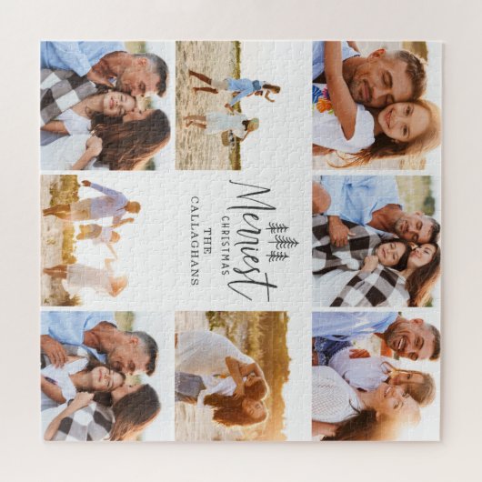 modern , minimaal , veelzeggend kerstfeest met mul legpuzzel (Horizontaal)