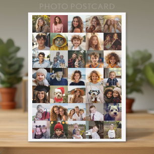 Modern Minimaal Wit - 35 Foto Collage Briefkaart