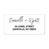 Modern minimaal  zelfinktende stempel (Design)