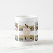 Modern Minimal 10-Photo Collage Couple Initials Koffiemok (Center)