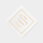 Modern Minimal 50th Wedding Anniversary Gold (Droite)