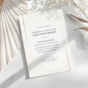 MODERN MINIMAL bedrijfsevenement gouden witte mari Kaart