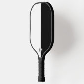 Modern Minimal  Black and White Monogram Custom Pickleball Paddle (Links)