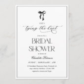 Modern Minimal Black Bridal Shower Invitation (Devant)