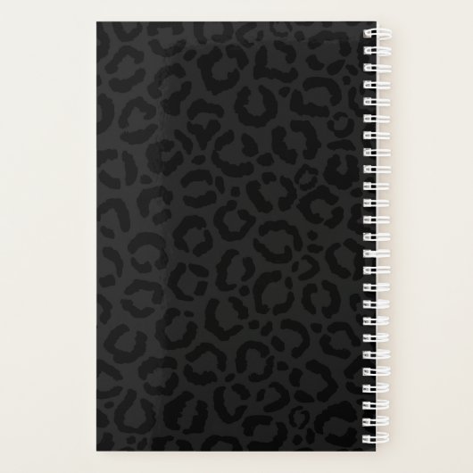 Modern Minimal Black Leopard Print (Dos)