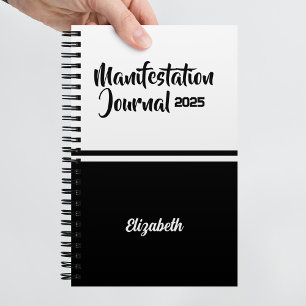 Modern Minimal Calligraphy Manifestation Journal Notitieboek