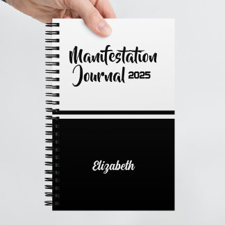 Modern Minimal Calligraphy Manifestation Journal Notitieboek