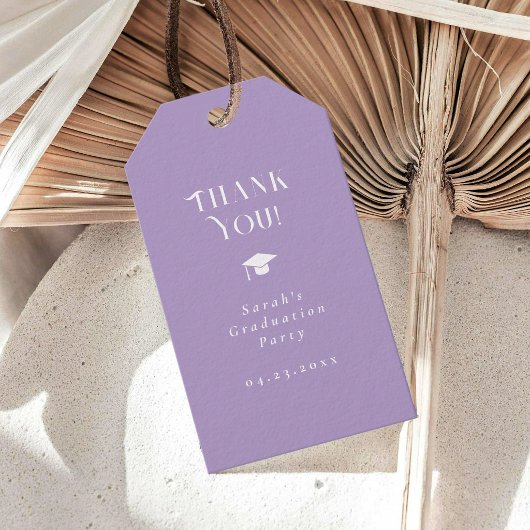 Modern Minimal Chic Graduation Party Lavender Cadeaulabel