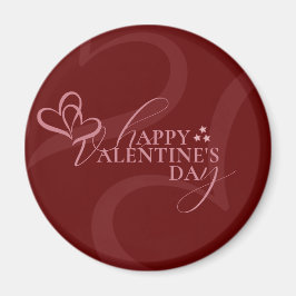 Modern Minimal Chic Music Player Valentine's Day Magneet