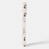 Modern Minimal Contemporary Stijlvol Monogram Case-Mate iPhone Case (Achterkant / Rechts)