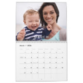 Modern Minimal Custom Family Afbeeldingen Foto Kalender (Mar 2026)