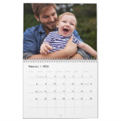 Modern Minimal Custom Family Afbeeldingen Foto Kalender (Feb 2026)