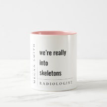 Modern Minimal Funny Motivatie Radioloog Gift