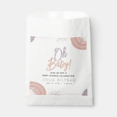 Modern Minimal Heart Boho Baby shower Bedankzakje (Voorkant)