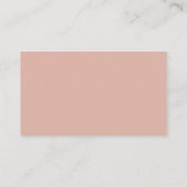 Modern Minimal Heart Boho Baby shower Informatiekaartje (Achterkant)