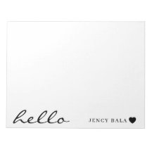 Modern Minimal Heart Clean White Design