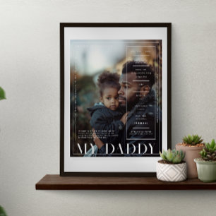 Modern Minimal Magazine Hoesje Mijn papa Poster