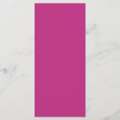 Modern Minimal Magenta with Arch Wedding  Menu (Achterkant)