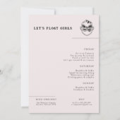 Modern minimal meer | Bachelorette Weekend Kaart (Achterkant)