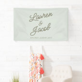 Modern Minimal Minimalist Green Wedding Spandoek (Insitu)