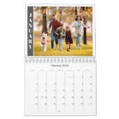 Modern Minimal One Photo Per Month Kalender (Jan 2026)