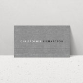 MODERN & MINIMAL op GRAY LINEN Visitekaartje