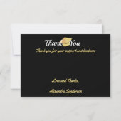 Modern Minimal Personaliseer School Class Afstuder Bedankkaart (Achterkant)