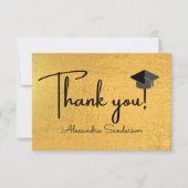 Modern Minimal Personaliseer School Class Afstuder Bedankkaart (Voorkant)