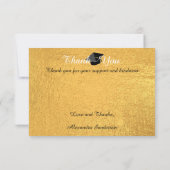 Modern Minimal Personaliseer School Class Afstuder Bedankkaart (Achterkant)