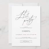 Modern Minimal Photo Graduation Party Invitation (Dos)