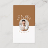 Modern Minimal Pottery Photo Collage Business Card Visitekaartje (Voorkant)