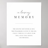 Modern Minimal Script Trouwherdenkingbord Poster (Voorkant)