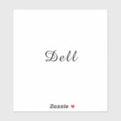Modern Minimal Stylish Dell Design Sticker (Vel)