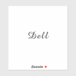 Modern Minimal Stylish Dell Design Sticker