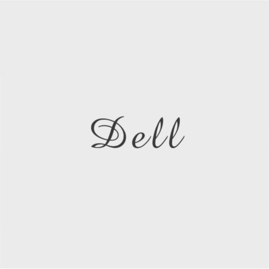 Modern Minimal Stylish Dell Design Sticker (Voorkant)