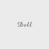 Modern Minimal Stylish Dell Design Sticker (Voorkant)