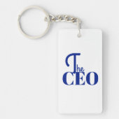 Modern Minimal The CEO Blue Sleutelhanger (Voorkant)