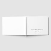 Modern Minimal Wedding Guest Book Gastenboek (Volledig)